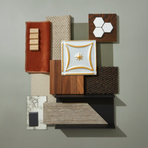 The Last Round Flatlay with dark woods, warm textiles, and rustic tiles.