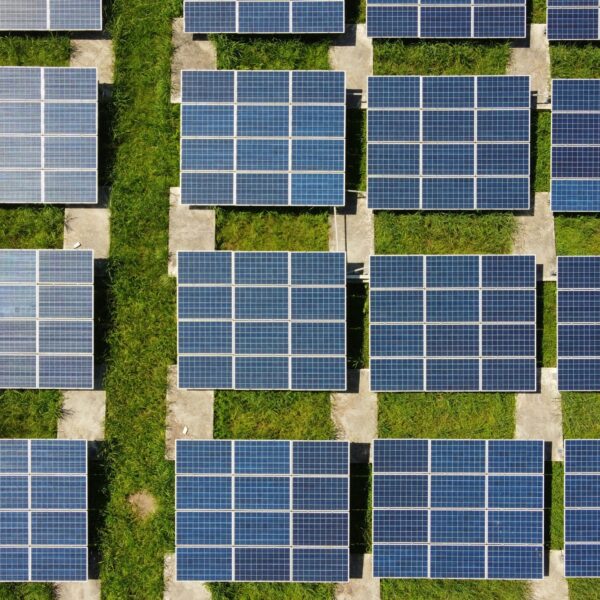 Taipei Energy Hill solar park in Taiwan from above